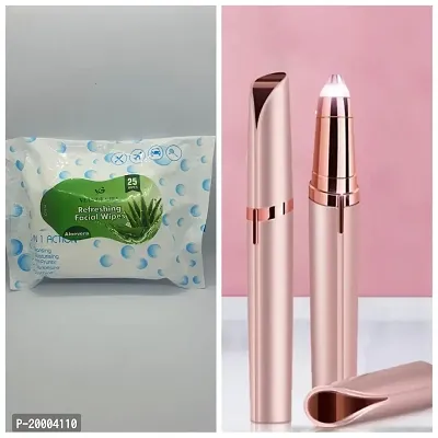 Buy Portable Compact Eyebrow Trimmer Flawless Painless Electric Epilator  Electric Upper Lips Remover, Face, Lips, Nose Hair Removal Facial Hair  Remover with free wet wipes Online In India At Discounted Prices