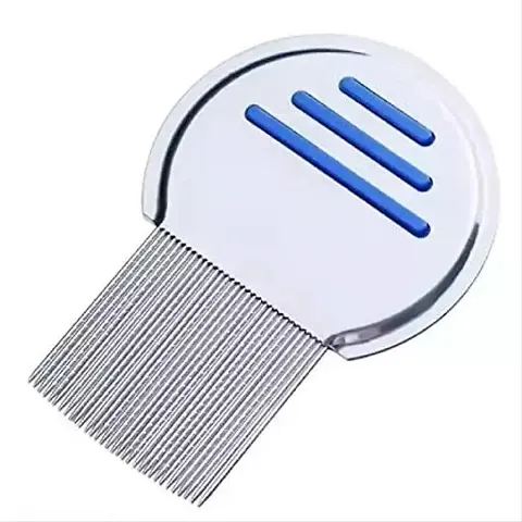 Alexvyan Metal Teeth| Stainless Steel| All Hair Type| Head Lice| Nit & Egg| Easy to Use| Reusable Comb for School Kids & Women