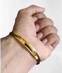 Stylish Brass Gold-Plated Kada for Unisex-thumb2