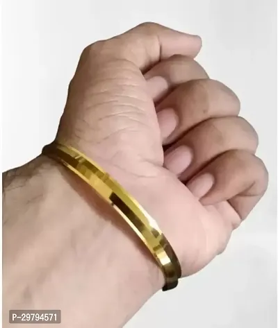 Stylish Brass Gold-Plated Kada for Unisex-thumb3