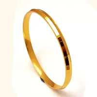 Stylish Brass Gold-Plated Kada for Unisex-thumb3