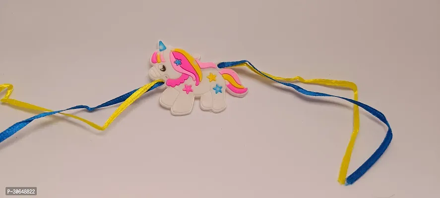 Unicorn Rubber Rakhi For Kids Pack Of 1-thumb2