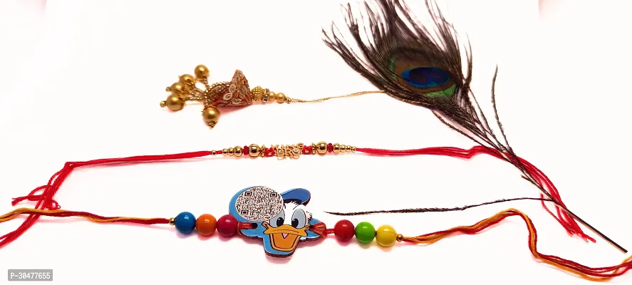 Donal Duck , Designer and Lumba Metal rakhi for brother-thumb0