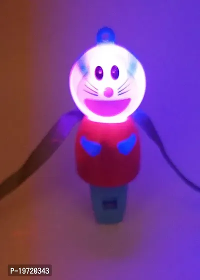 Stylish Doraemon And Smart Light And Whistle Kids Rakhi-thumb2