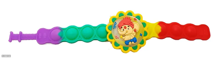 KAVIM Pop pop Ganesh Ji Multicolor Kids Rakhi