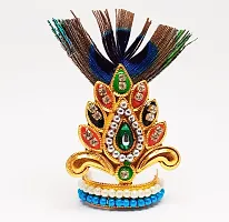 1 Krishna Rakhi, 1 Rubber Rakhi with Singar Items for Ladoo Gopal 0-2 Size-thumb1