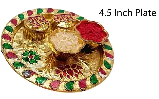 1 Metal , 1 Bhagwan Ji , Braclete with Roli Chawl Plate-thumb4