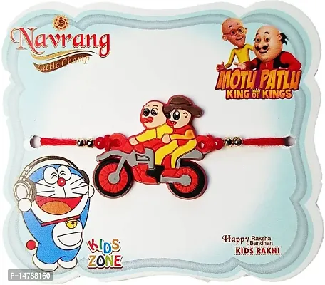 Rakhi Set  (1 Motu Patlu Kids Rakhi)-thumb0