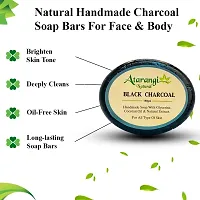Atarangi Natural Activated Charcoal Face Brightening Soap, 100 gm ( Pack Of 3)-thumb1