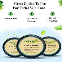 Atarangi Natural Activated Charcoal Face Brightening Soap, 100 gm ( Pack Of 3)-thumb2