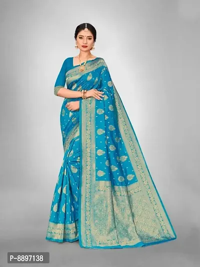 Fancy Art Silk Saree with Blouse Piece for Women