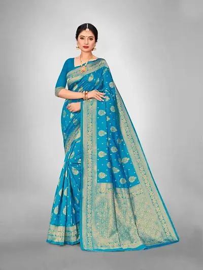 Fancy Lichi Silk Jacquard Work Saree for Women