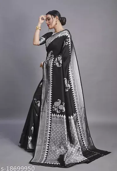 Beautiful Art Silk Saree With Blouse Piece For Women