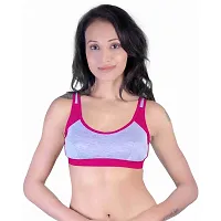 Women And Girls Sports Bra Pack Of 6 Multicolour - 2-thumb1