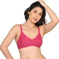 Stylish Fancy Cotton Blend Solid Non Padded Bras For Women Pack Of 3-thumb2