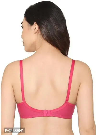 Stylish Fancy Cotton Blend Solid Non Padded Bras For Women Pack Of 3-thumb4