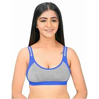 Women And Girls Sports Bra Pack Of 6 Multicolour - 2-thumb1