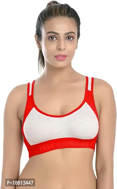 Stylish Multicoloured Cotton Blend Solid Bras For Women Pack Of 3-thumb2