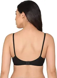 Stylish Fancy Cotton Blend Solid Non Padded Bras For Women Pack Of 3-thumb3
