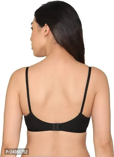 Stylish Fancy Cotton Blend Solid Non Padded Bras For Women Pack Of 3-thumb4