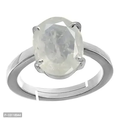 BL Fedput 9.25 Ratti 8.43 Carat A+ Quality White Sapphire Gemstone Ring for Men and Women's