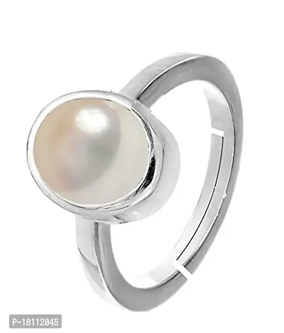 BL Fedput 7.25 Ratti 6.43 Carat A+ Quality Pearl Moti Gemstone Ring for Men and Women's-thumb2