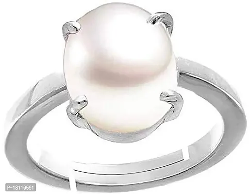 BL Fedput 8.25 Ratti 7.43 Carat A+ Quality Pearl Moti Gemstone Ring for Men and Women's