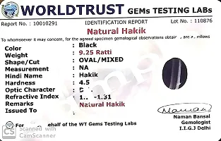 BL Fedput 10.25 Ratti 9.45 Natural Lab-Certified Sulemani Hakik Stone Original Certified Aqeeq/Akik/Haqiq Loose Gemstone Ring for Man's and Women's-thumb3