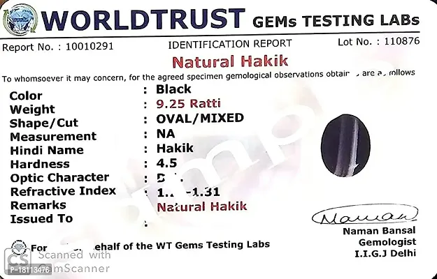 BL Fedput 10.25 Ratti 9.45 Natural Lab-Certified Sulemani Hakik Stone Original Certified Aqeeq/Akik/Haqiq Loose Gemstone Ring for Man's and Women's-thumb4