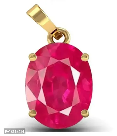 BL Fedput 9.25 Ratti 8.47 Carat A+ Quality Ruby Manak Gemstone Pendant for Men and Women's