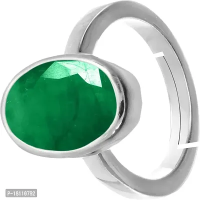 BL Fedput 8.25 Ratti 7.43 Carat A+ Quality Emerald Panna Gemstone Ring for Men and Women's-thumb2