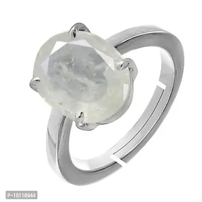 BL Fedput 9.25 Ratti 8.43 Carat A+ Quality White Sapphire Gemstone Ring for Men and Women's-thumb2