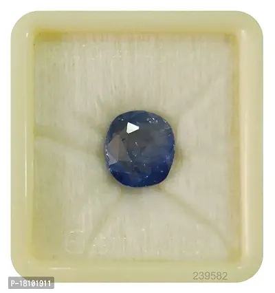 BL Fedput Neelam Stone 6.25 ratti Certified / 100% Blue Sapphire Stone Original Certified by Lab-thumb2