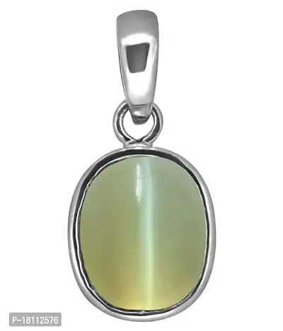 BL Fedput 9.25 Ratti 8.47 Carat A+ Quality Cat's Eye Gemstone Pendant for Men and Women's