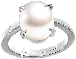 BL Fedput 10.25 Ratti 9.45 Carat Pearl Gemstone 100% Certified Original Moti Stone Ring-thumb1