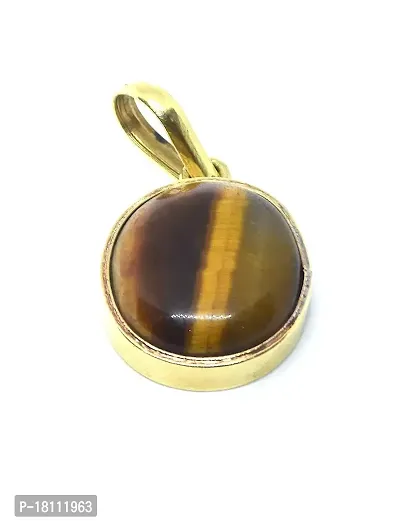 BL Fedput 9.25 Ratti 8.47 Carat A+ Quality Tiger Eye Gemstone Pendant for Men and Women's