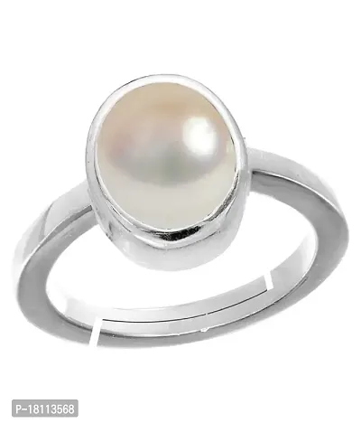 BL Fedput 11.25 Ratti 10.45 Carat Pearl Gemstone 100% Certified Original Moti Stone Ring-thumb0