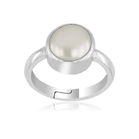 BL Fedput 5.25 Ratti 4.47 Carat A+ Quality Pearl Moti Gemstone Ring for Women's and Men's