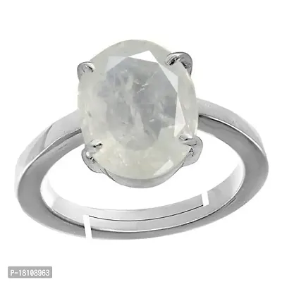 BL Fedput 5.25 Ratti 4.41 Carat A+ Quality White Sapphire Gemstone Ring for Men and Women's