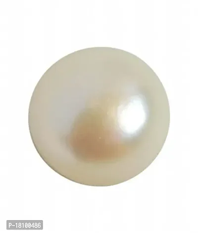 Fedput 7.25 Ratti Certified Fresh Water Pearl (MOTI/Chandra) Gemstone