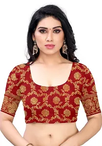 Stylish Cotton Silk Woven Saree with Blouse Piece-thumb3