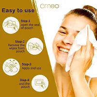 Omeo Calendula  Aloe Vera - 25N Each (Combo Pack) | Wet Wipes for Face with Calendula Extract, Mint Oil  Vitamin E-thumb2