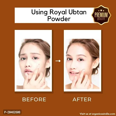 Organicos Royal Ubtan Powder for Skin Whitening Tan Removal Face Scrub for Glowing Skin with Pure Sandalwood | Nalangu Maavu Bath Powder-thumb5