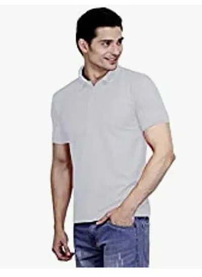JMDE Grey Men's Polo T-Shirt