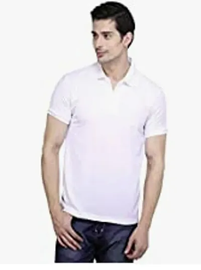 Stylish Fancy Solid Polos T-Shirts For Men