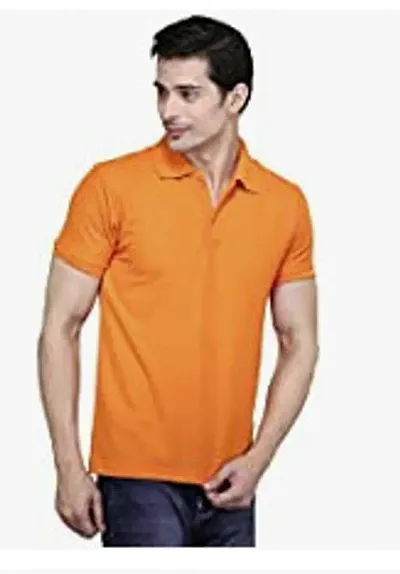 Stylish Fancy Solid Polos T-Shirts For Men