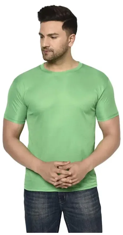 Stylish Solid Round Neck T-Shirts For Men