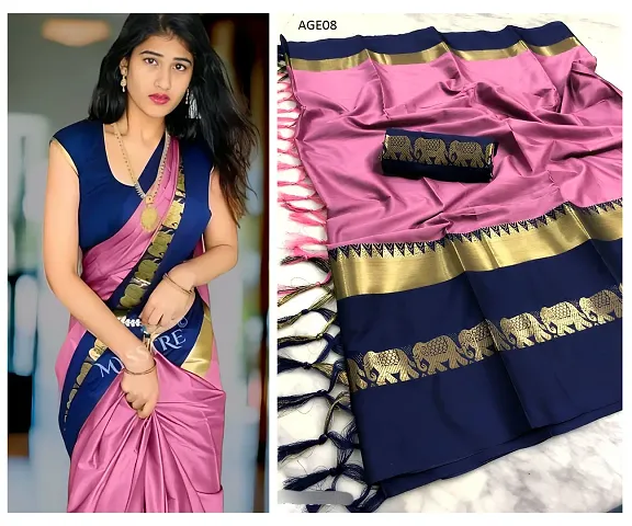 Traditional Hathi Paithani Saree with Intricate Tassels Latkans - Premium Silk Fabric and Matchingnbsp;Runningnbsp;Blouse