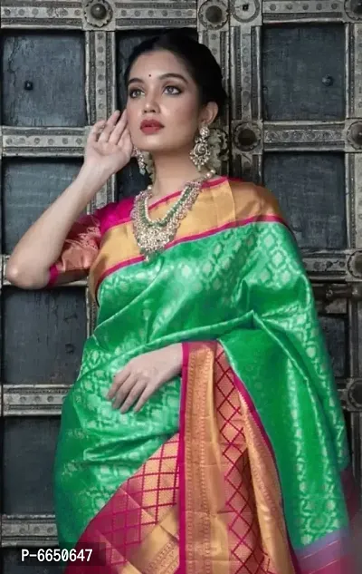 Fancy Lichi Silk Jacquard Work Saree for Women