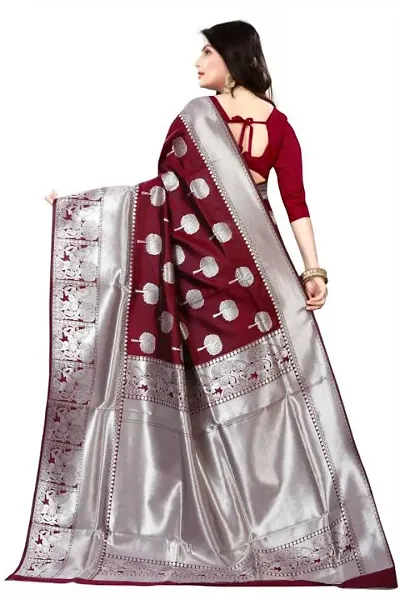 Stylish Lichi Silk Jacquard Work Saree for Women